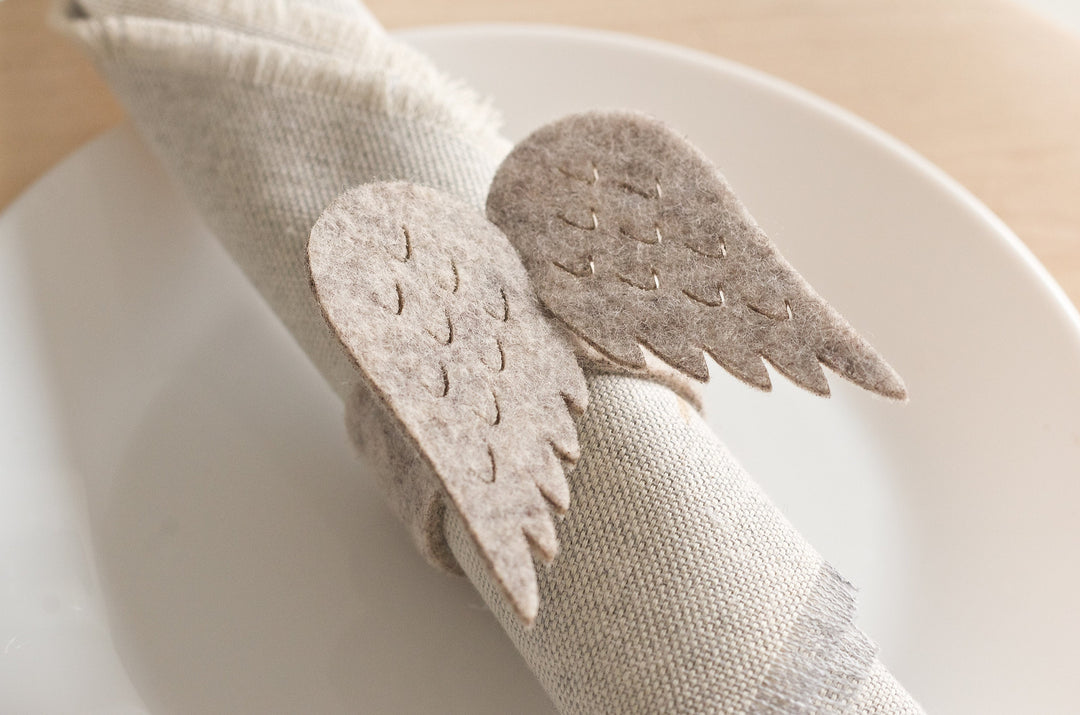 Napkin Rings Set "Wings"