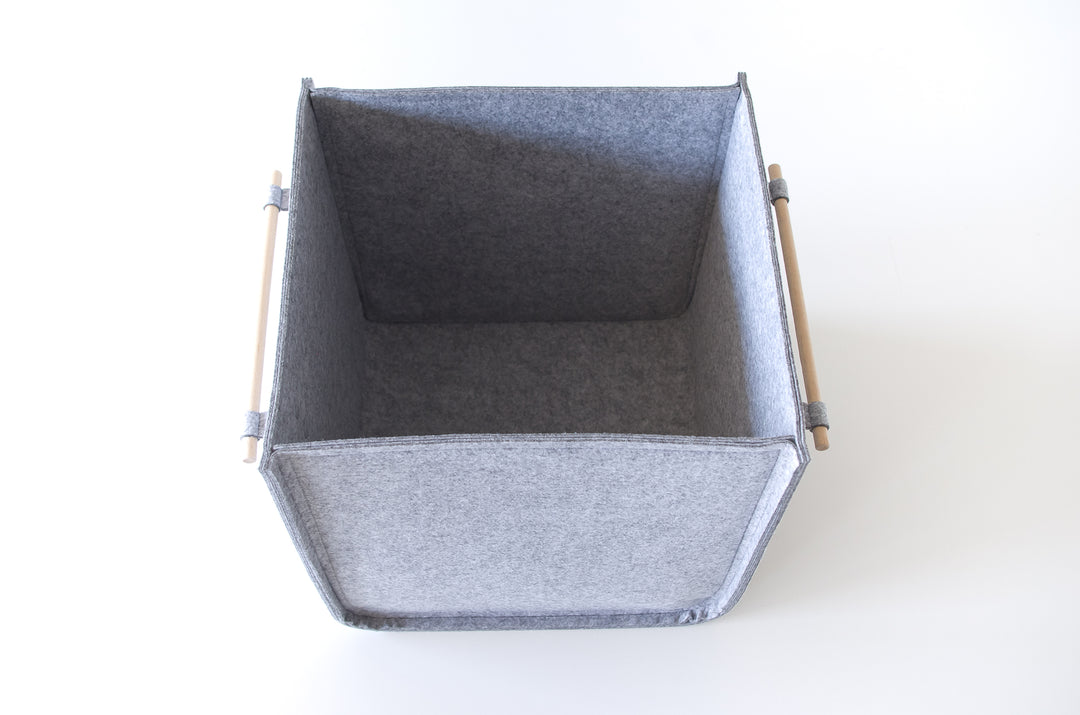 Custom Size Storage Bin with wood handles