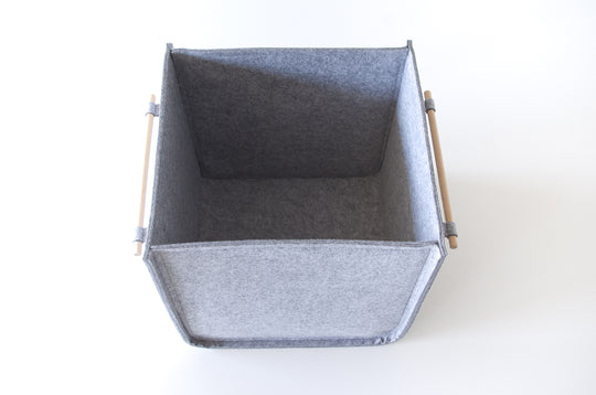 Custom Size Storage Bin with wood handles