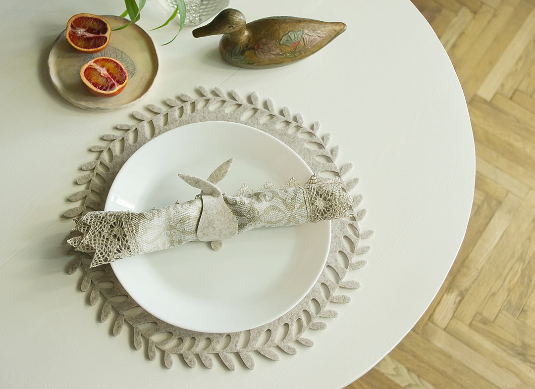 Napkin Rings Set "Rabbit"