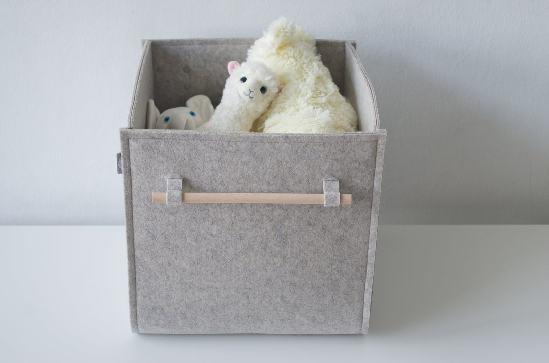 Custom Size Storage Bin with wood handles