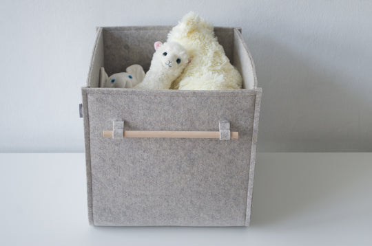 Custom Size Storage Bin with wood handles