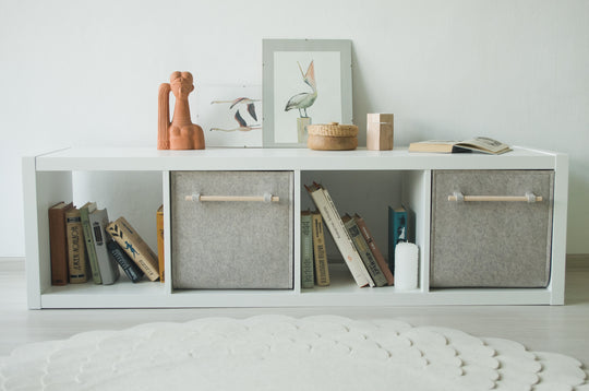 Custom Size Storage Bin with wood handles