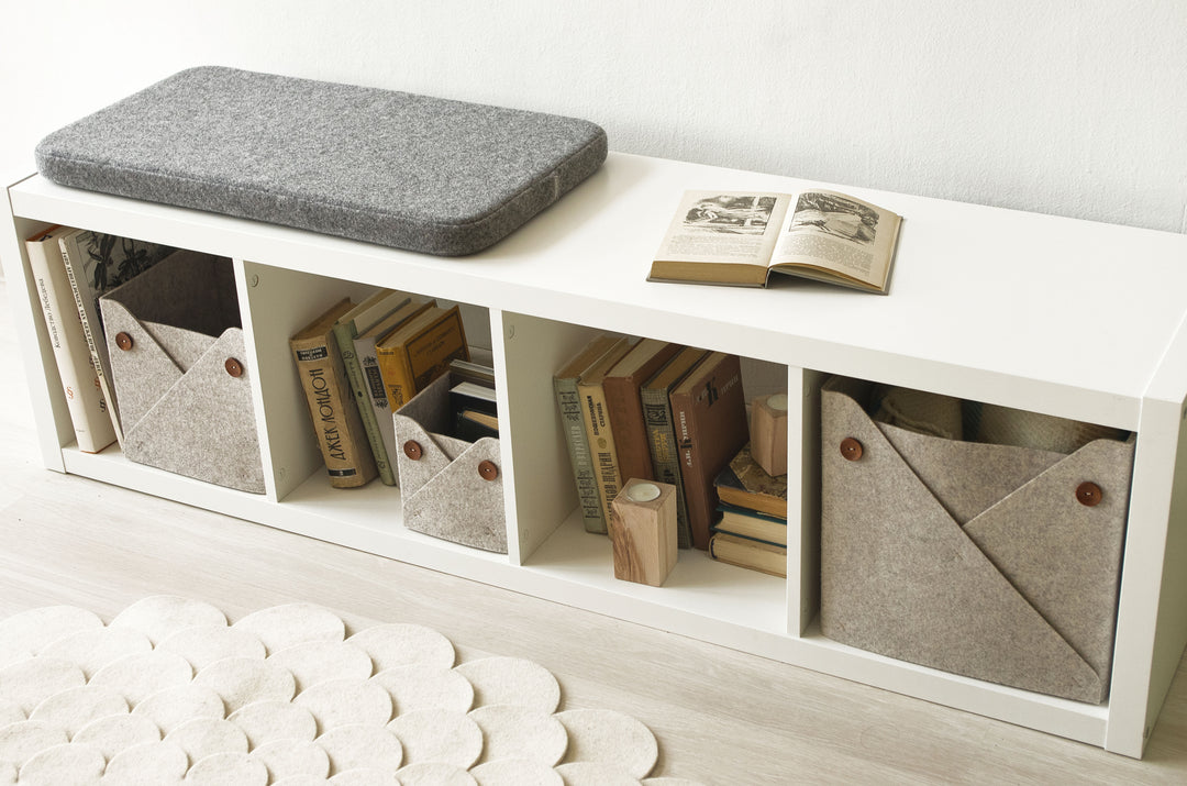 Custom Size Storage Box with Wood Buttons