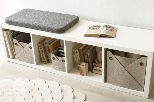 Custom Size Storage Box with Wood Buttons