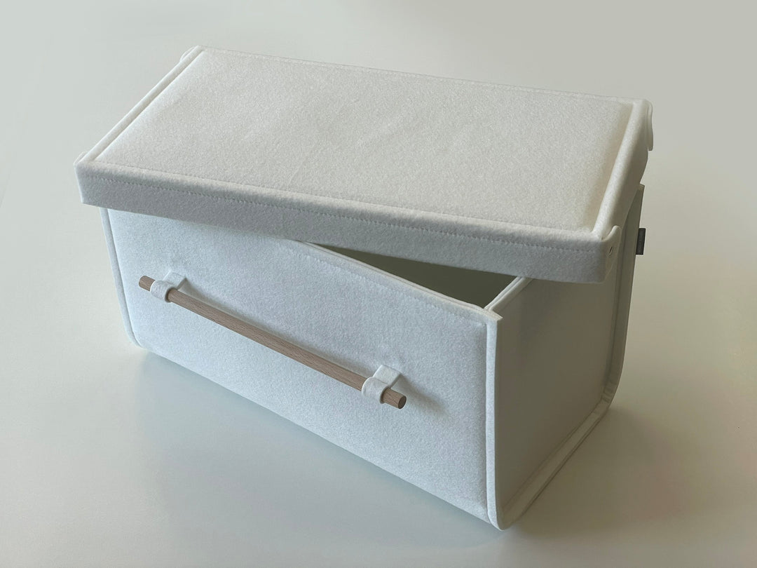 Custom Size Storage Bin with wood handles