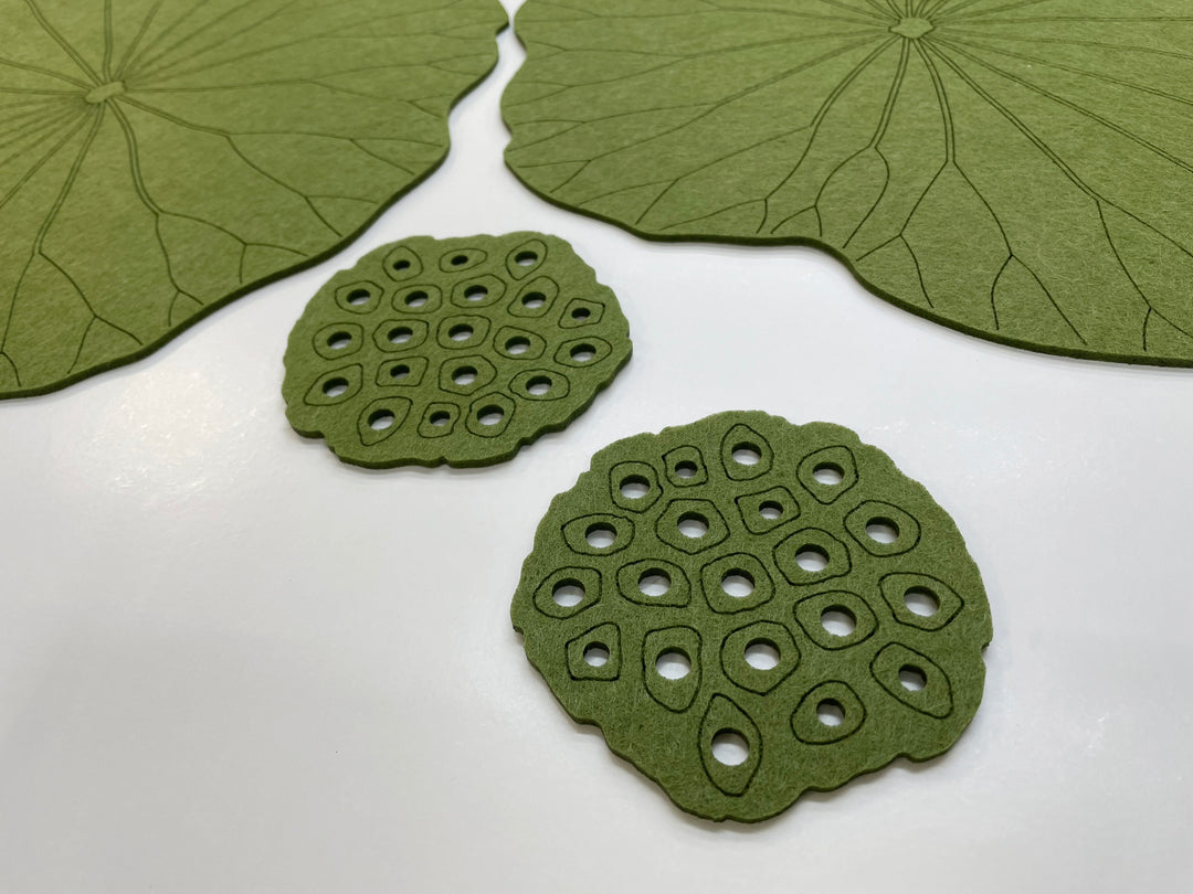 Coasters Set "Lotus"