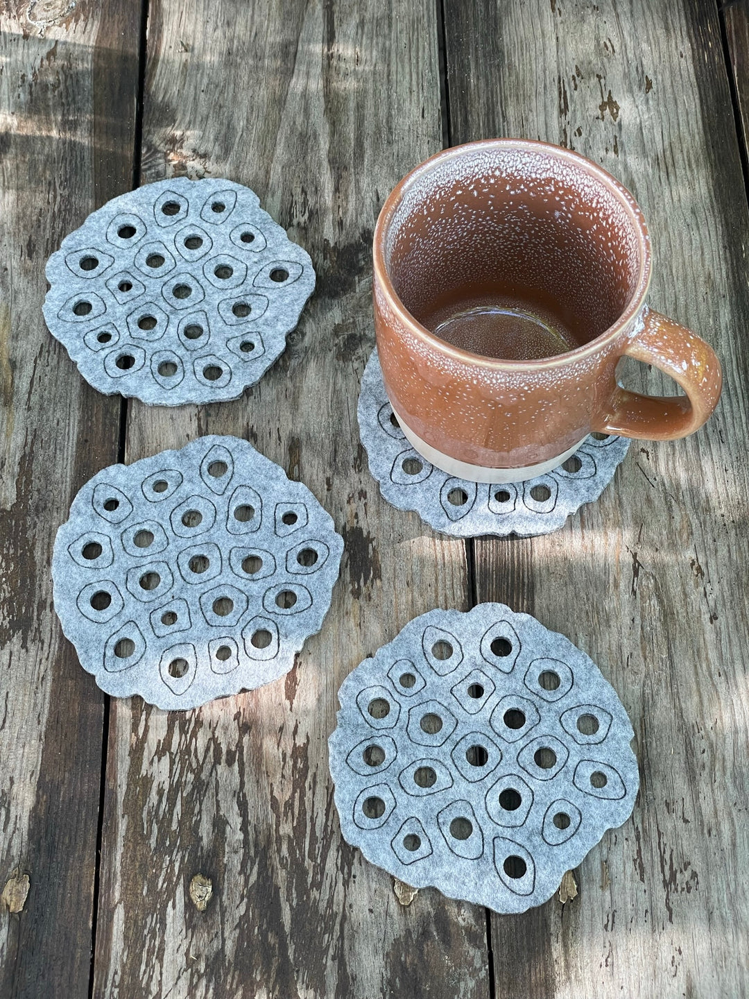 Coasters Set "Lotus"