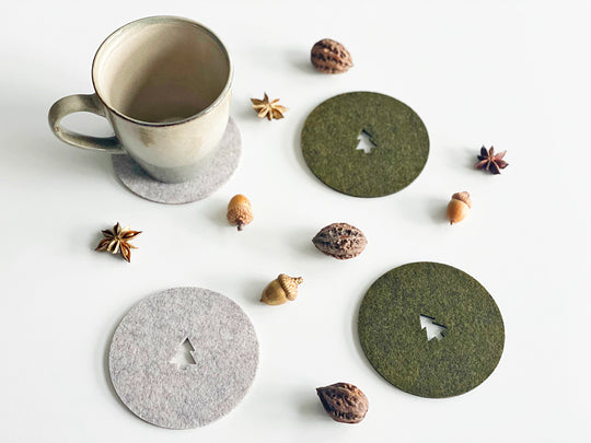 Coasters Set "Christmas tree"