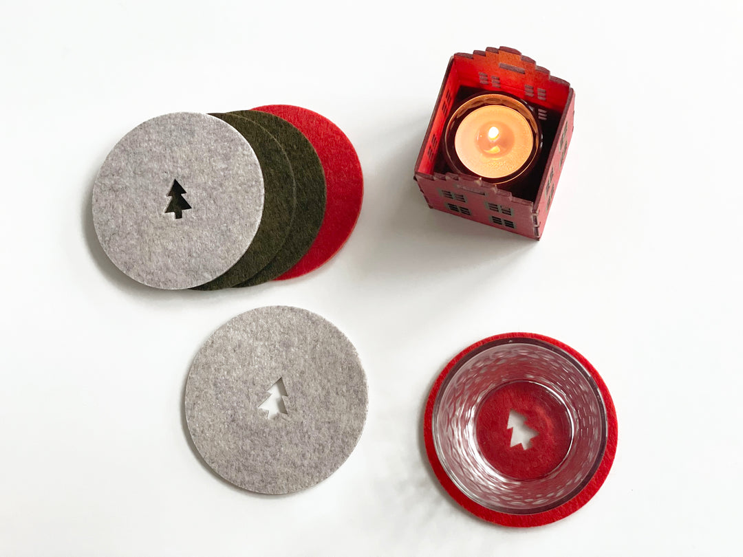 Coasters Set "Christmas tree"