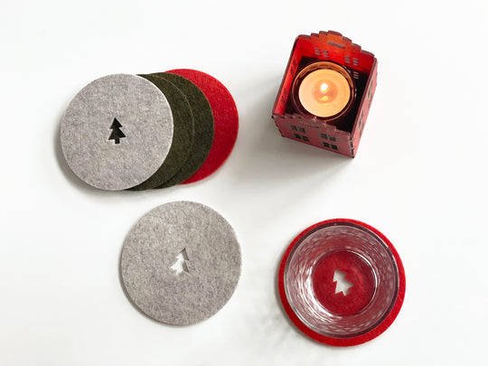 Coasters Set "Christmas tree"