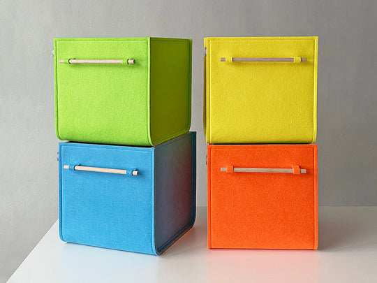 Custom Size Storage Bin with wood handles