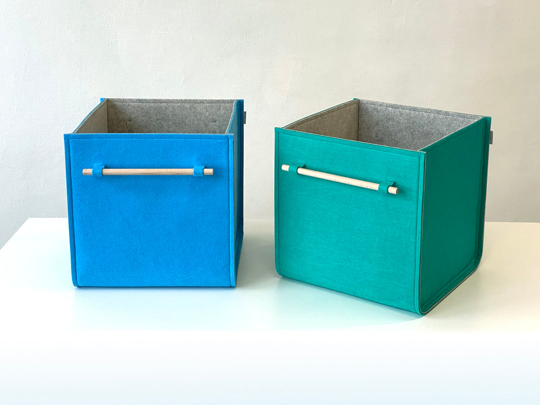 Custom Size Storage Bin with wood handles