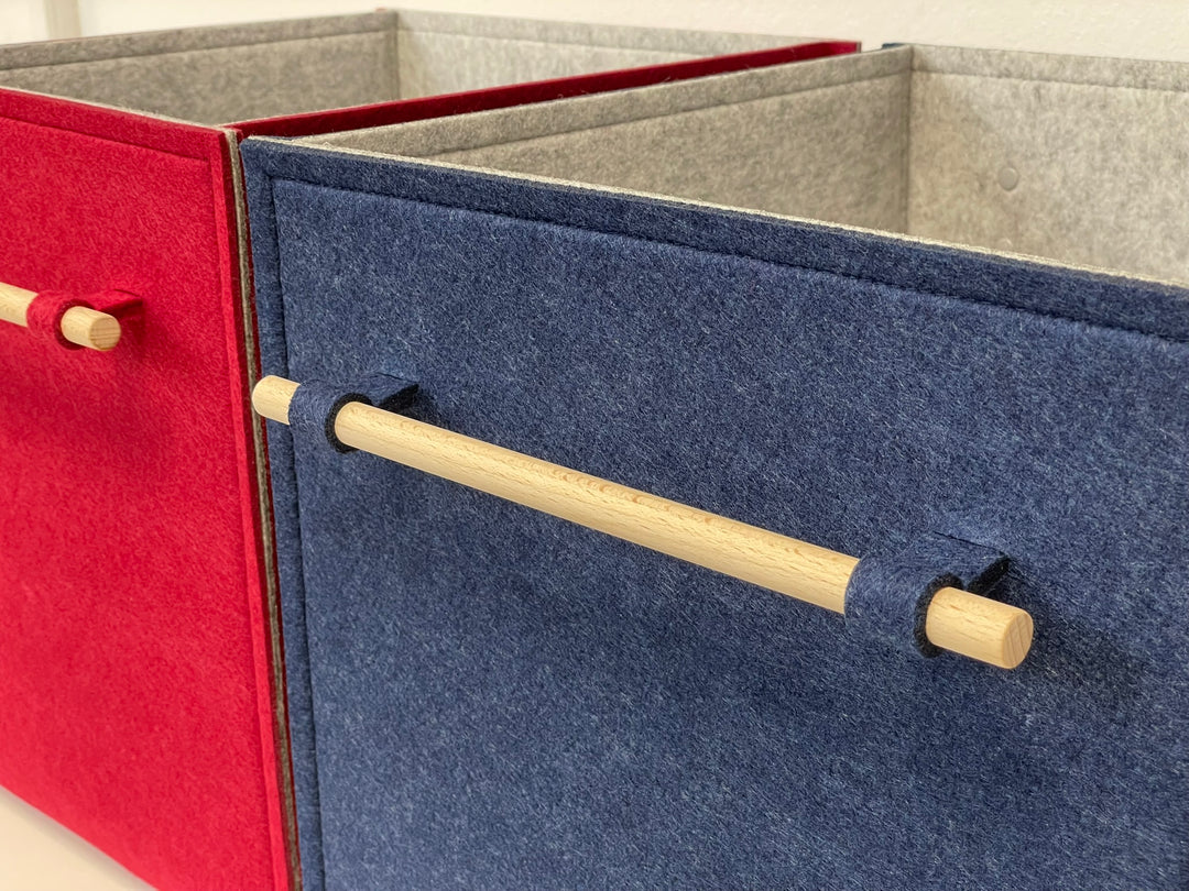 Custom Size Storage Bin with wood handles
