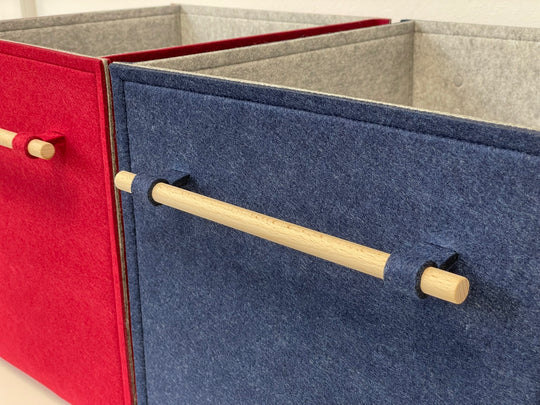 Custom Size Storage Bin with wood handles
