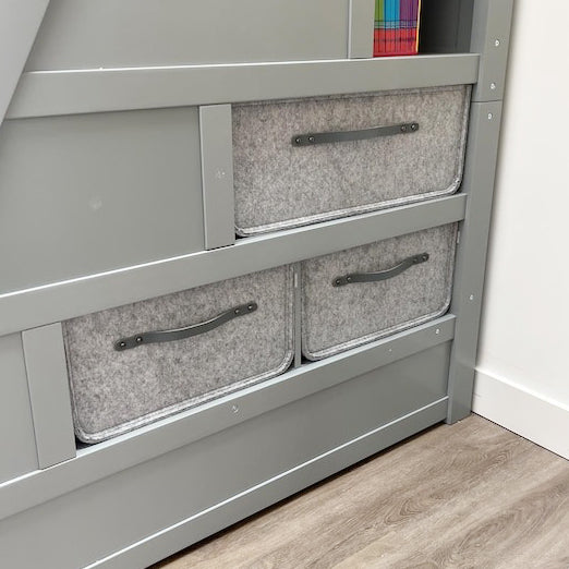 Custom Size Storage Bin with Leather handles