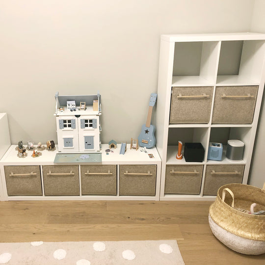Custom Size Storage Bin with wood handles