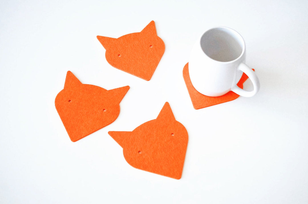 Coasters Set "Foxes"