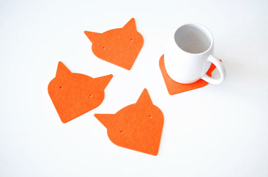 Coasters Set "Foxes"