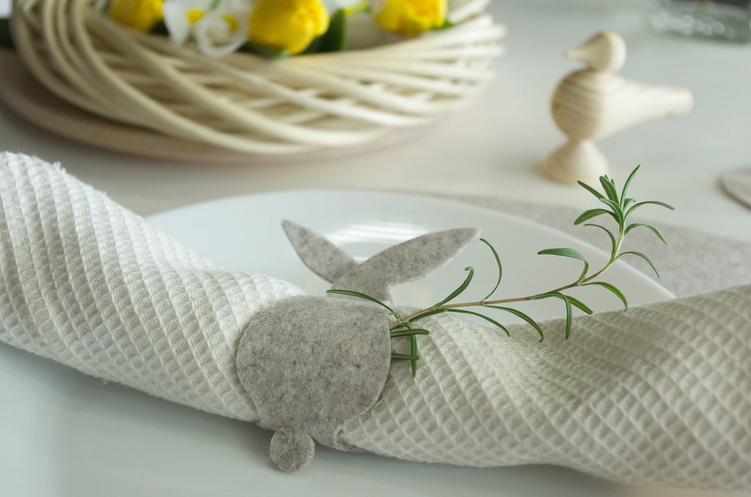 Napkin Rings Set "Rabbit"