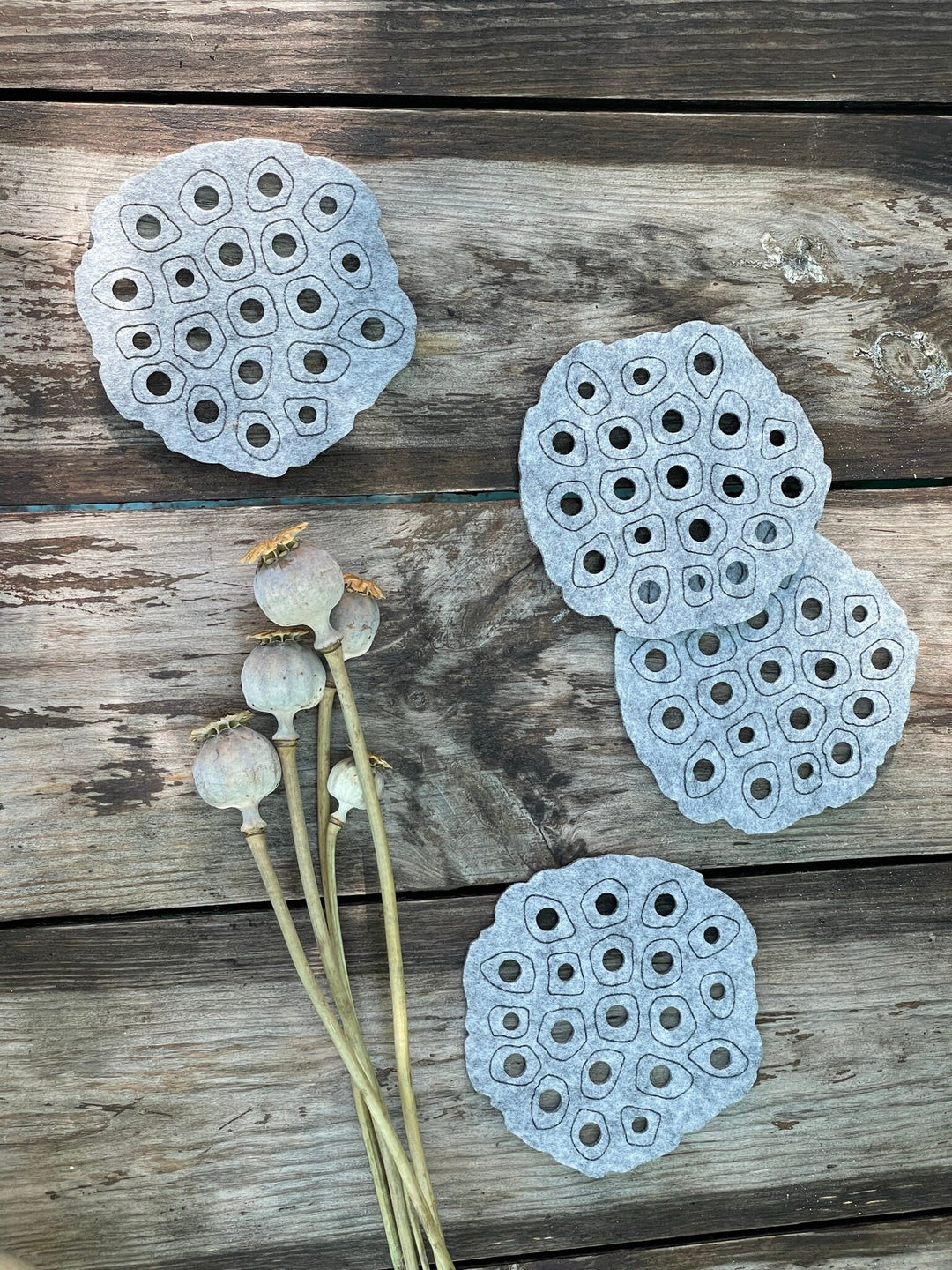 Coasters Set "Lotus"