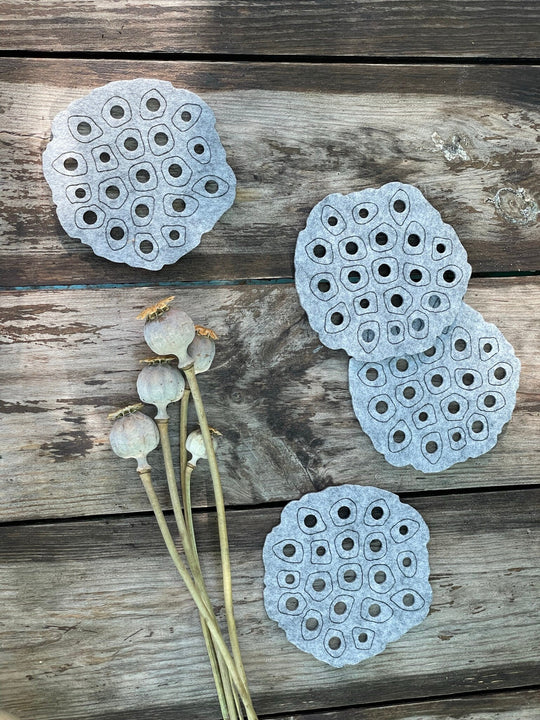 Coasters Set "Lotus"