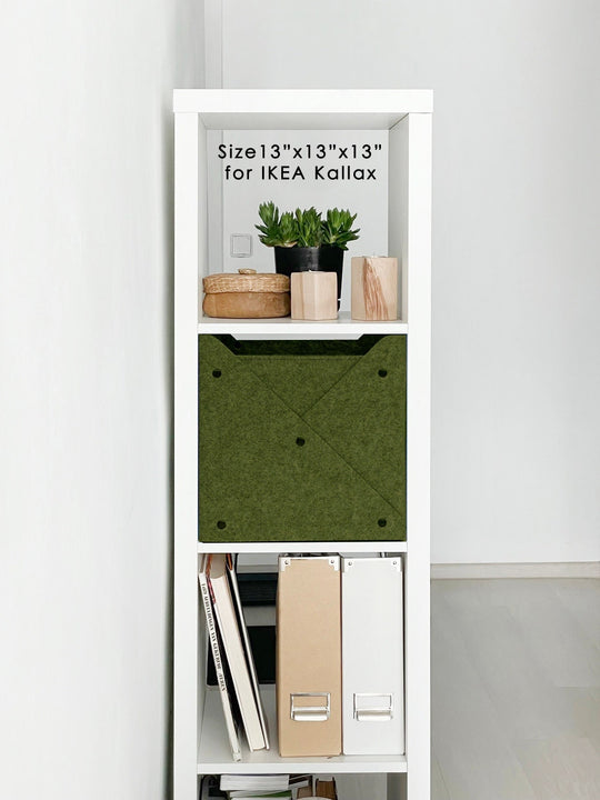 Storage Bin with Metal Buttons