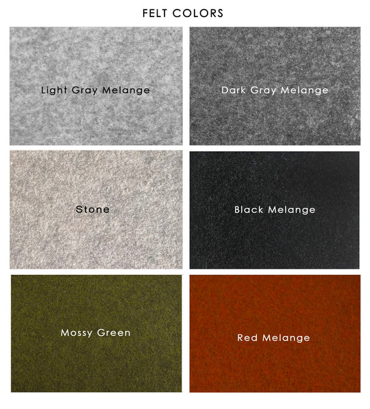 Felt and Leather Desk Mat