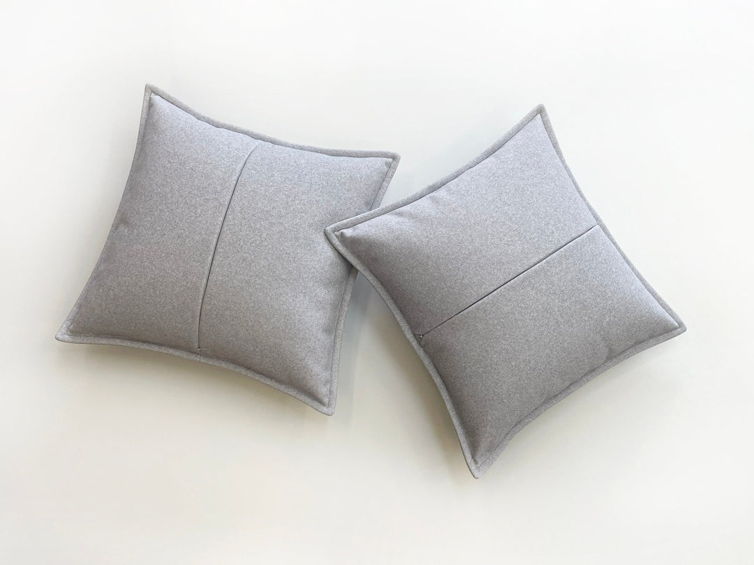 Velvet Cushion Cover with Filling - Set of 2 Throw Pillows