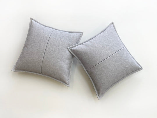 Velvet Cushion Cover with Filling - Set of 2 Throw Pillows