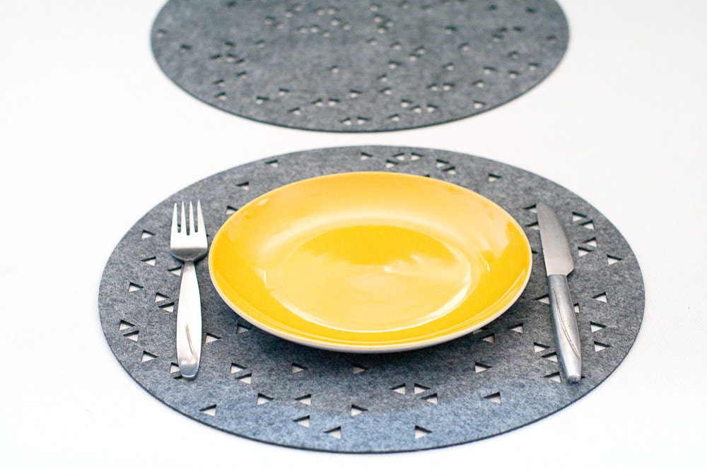 Geometric Round Placemats