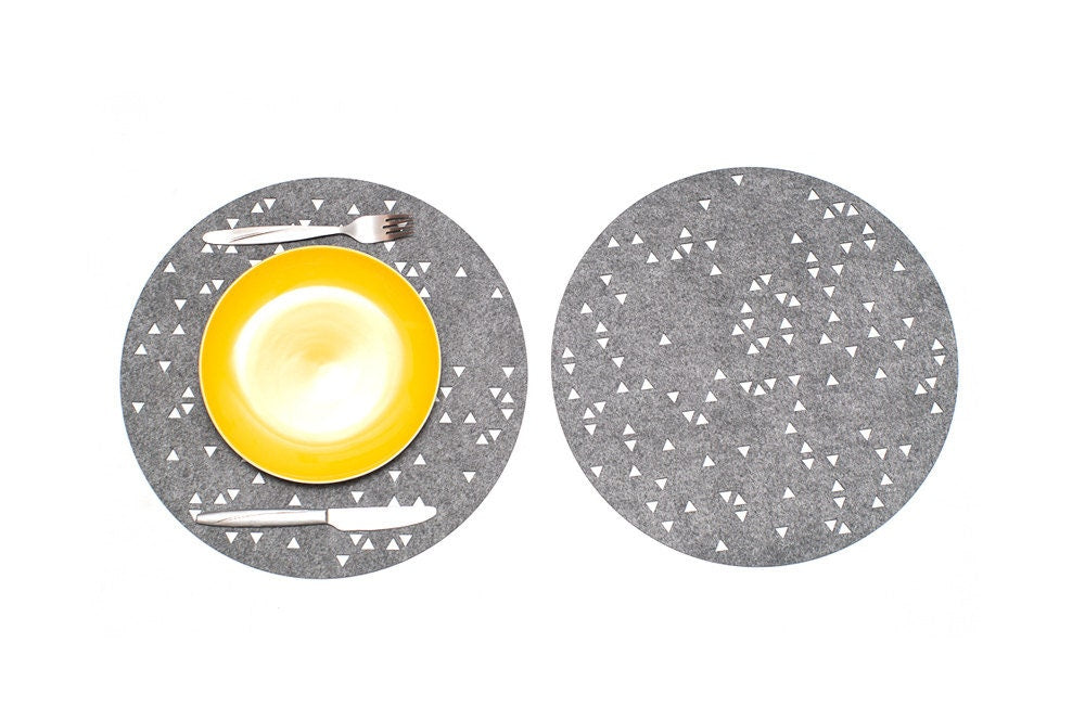 Geometric Round Placemats