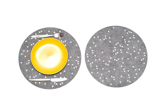Geometric Round Placemats
