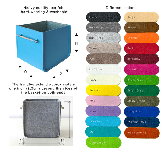 Custom Size Storage Bin with wood handles